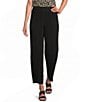 Anne Klein Petite Size Pleated Pull On Ankle Pants - Image 1