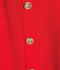 Anne Klein Petite Square Neck Button Front Linen Midi Dress - Image 3