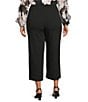 Anne Klein Plus High Rise Pull On Crop Wide Leg Pants - Image 2