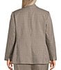 Anne Klein Plus Houndstooth One Button Coordinating Blazer - Image 3