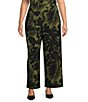 Anne Klein Plus Printed Jersey Palazzo Pant - Image 1