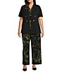 Anne Klein Plus Printed Jersey Palazzo Pant - Image 3