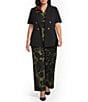 Anne Klein Plus Size Printed Jersey Palazzo Pants - Image 3