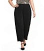 Anne Klein Plus Pull on Striped Ankle Pants - Image 1