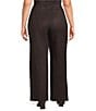 Anne Klein Plus Scuba Suede Wide Leg Pull-On Pants - Image 2