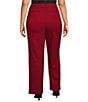 Anne Klein Plus Size Collection Compression Flat Front Pull-On Pants - Image 2