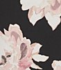 Anne Klein Plus Size Long Sleeve Floral Print Chiffon Blouse, Color:Black Multi - Image 4