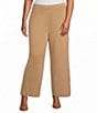 Anne Klein Plus Size Lurex Knit Pull-On Sweater Pants - Image 1