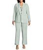 Anne Klein Plus Size Shawl Collar Open Front Jacket - Image 3