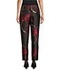Anne Klein Printed Twill Jacquard Straight Leg Ankle Pants - Image 2