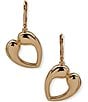 Anne Klein Puffy Open Heart Drop Earrings - Image 1