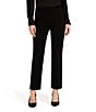 Anne Klein Pull On Compression Straight Leg Ankle Pant - Image 1