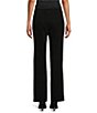 Anne Klein Pull-On Flocked Herringbone Bootleg Pants - Image 2