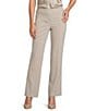 Anne Klein Pull On Stretch Front Pockets Straight Leg Trouser Pants - Image 1