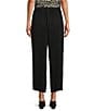 Anne Klein Pull On Striped Ankle Pants - Image 2