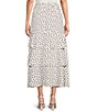 Anne Klein Pull On Tier Dotted A-Line Maxi Skirt - Image 2