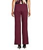 Anne Klein Pull On Wide Leg Compression Pants, Color:Chianti - Image 2
