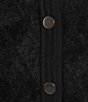 Anne Klein Quilt Eyelash Lady Crew Neck Button Front Cardigan - Image 4