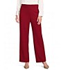 Anne Klein Sailor Collection Compression Wide Leg Sailor Pull-On Pants - Image 1