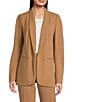 Anne Klein Shawl Collar Open Front Jacket, Color:Light Brown - Image 1