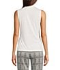 Anne Klein Shirred Surplice V-Neck Sleeveless Blouse - Image 6