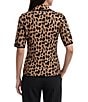 Anne Klein Short Sleeve Jacquard Pullover Top - Image 2