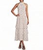 Anne Klein Sleeveless Dotted Coordinating Halter Blouse - Image 3