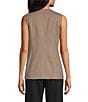 Anne Klein Sleeveless Plaid Button Front Coordinating Vest - Image 2