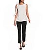 Anne Klein Sleeveless Tie Shoulder Blouse - Image 3