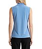 Anne Klein Solid Smocked V-Neck Sleeveless Fitted Tank Top - Image 4