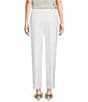 Color:Bright White - Image 2 - Stretch Fly Front Slim Ankle Pants