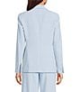 Anne Klein Stretch One Button Notch Collar Blazer Jacket, Color:Opal Blue - Image 3