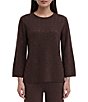 Anne Klein Stripe Crew Neck Stripe Sweater - Image 1