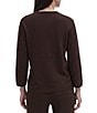 Anne Klein Stripe Crew Neck Stripe Sweater - Image 2