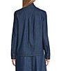 Anne Klein Tie Neck Chambray Button Down Blouse - Image 2