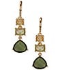 Anne Klein Triple Stone Linear Earrings - Image 1