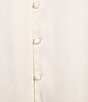 Anne Klein V-Neck Button Front Long Sleeve Pleated Cuff Satin Blouse - Image 4