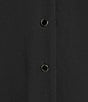 Anne Klein V-Neck Button Front Pleated Long Sleeve Chiffon Blouse, Color:Black - Image 4