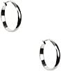 Anne Klein Wide Band Hoop Earrings - Image 1