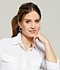 Anne Klein Wide Band Hoop Earrings - Image 5