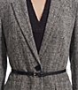 Anne Klein Woven Notch Collar Belted One Button Front Blazer - Image 3