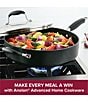 Color:Black - Image 4 - Advanced Home Hard-Anodized Nonstick Saute Pan with Helper Handle