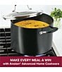 Anolon Advanced Home Hard-Anodized Nonstick Stockpot, Color:Black - Image 2