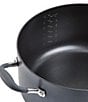 Color:Gray - Image 2 - Advanced Home Hard-Anodized Nonstick Wide Stockpot with Multi-Function Insert