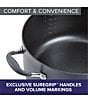 Color:Gray - Image 4 - Advanced Home Hard-Anodized Nonstick Wide Stockpot with Multi-Function Insert