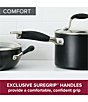 Color:Black - Image 3 - Advanced Home Hard-Anodized Nonstick Wok with Side Handles