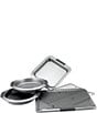 Color:Grey - Image 3 - Advanced Nonstick 5-Piece Bakeware Set with Silicone Grips