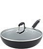 Color:Black/Grey - Image 1 - Anolon® Advanced Onyx Hard-Anodized Nonstick Covered Ultimate Pan