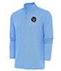 Antigua MLB 2024 All-Star Game Hunk Quarter-Zip Pullover, Color:Columbia Blue Heather - Image 1