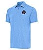 Antigua MLB 2024 All-Star Game Par 3 Short Sleeve Polo Shirt, Color:Columbia Blue Heather - Image 1